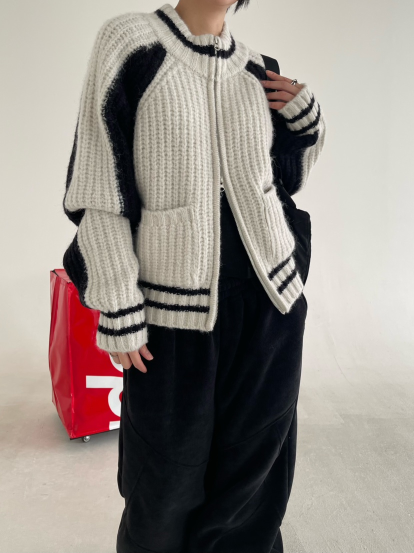 REIZ韓國代購㊣女裝新款時尚熱賣25秋冬推薦人氣休閑毛衣羊駝REIZ毛衣