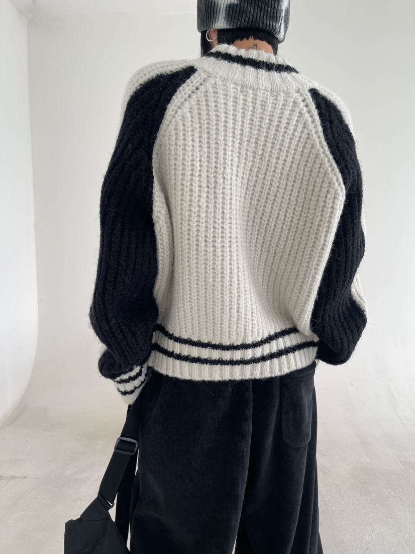 REIZ韓國代購㊣女裝新款時尚熱賣25秋冬推薦人氣休閑毛衣羊駝REIZ毛衣