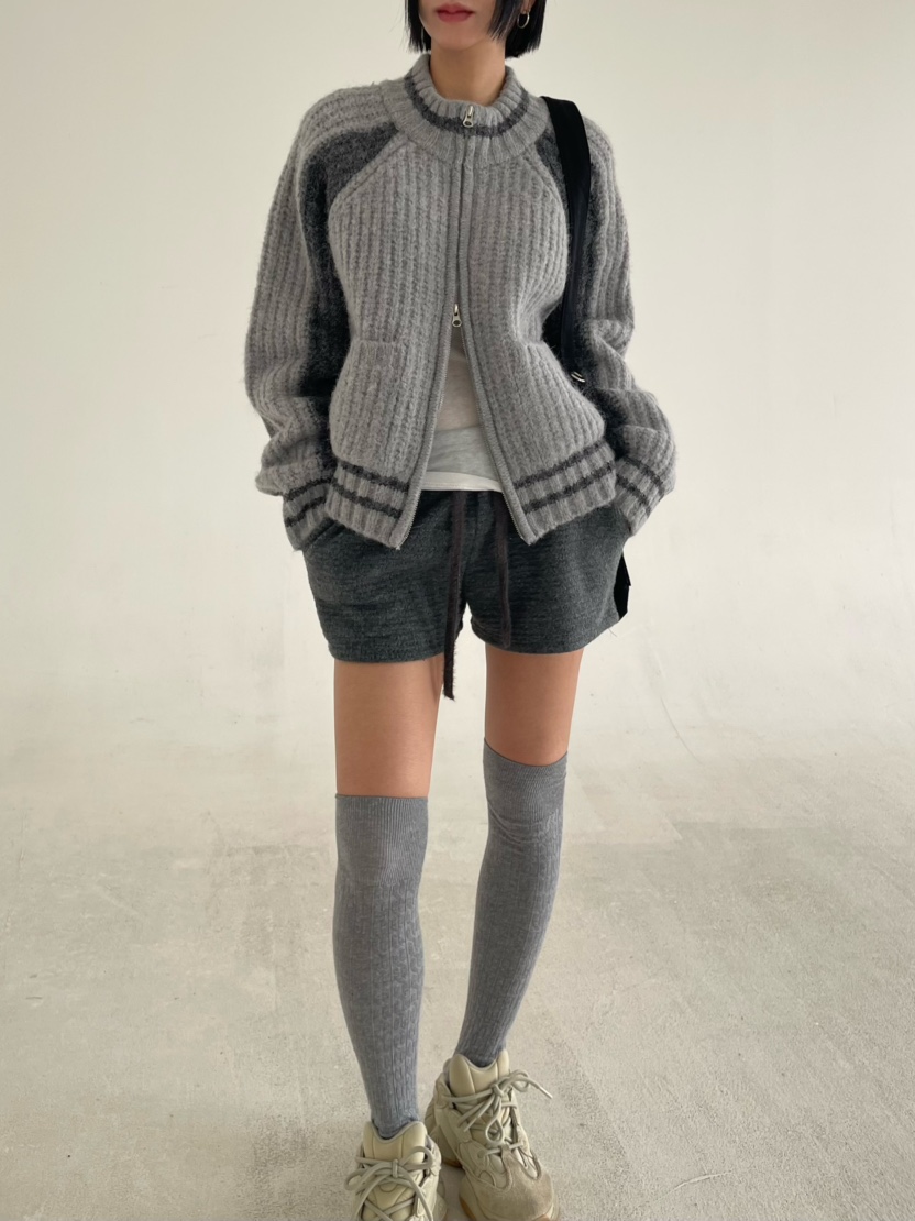 REIZ韓國代購㊣女裝新款時尚熱賣25秋冬推薦人氣休閑毛衣羊駝REIZ毛衣