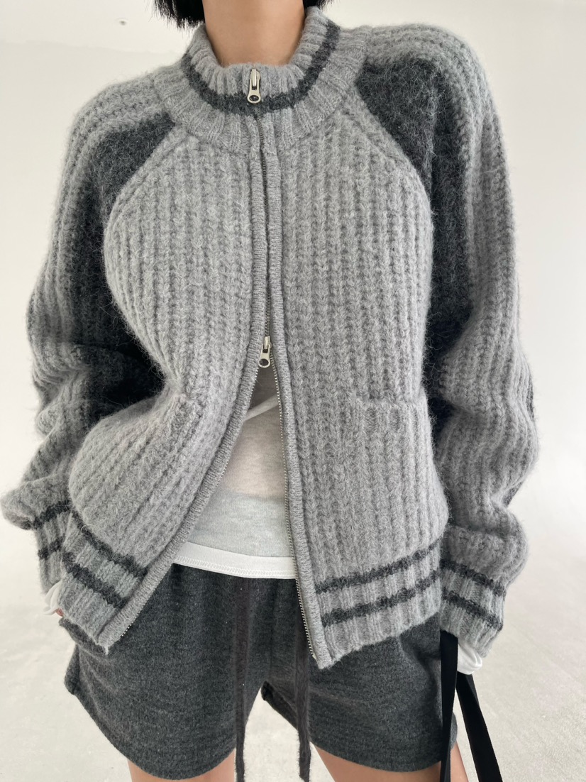 REIZ韓國代購㊣女裝新款時尚熱賣25秋冬推薦人氣休閑毛衣羊駝REIZ毛衣