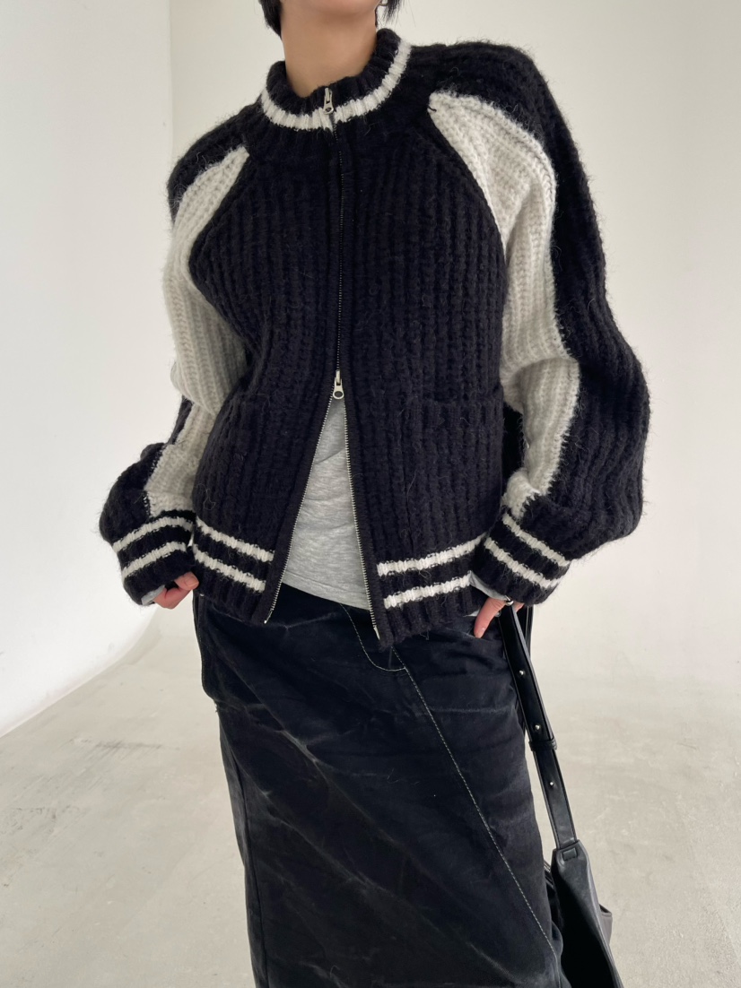 REIZ韓國代購㊣女裝新款時尚熱賣25秋冬推薦人氣休閑毛衣羊駝REIZ毛衣