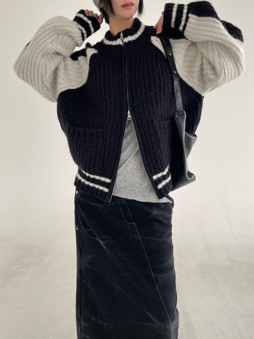 REIZ韓國代購㊣女裝新款時尚熱賣25秋冬推薦人氣休閑毛衣羊駝REIZ毛衣