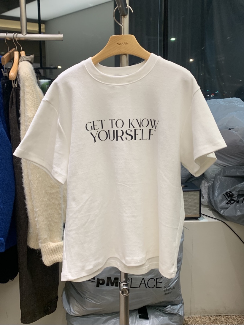 VAARA韓國代購㊣女士新款職業時尚25秋冬推薦休閑人氣熱賣T恤VAARAT恤圖色1