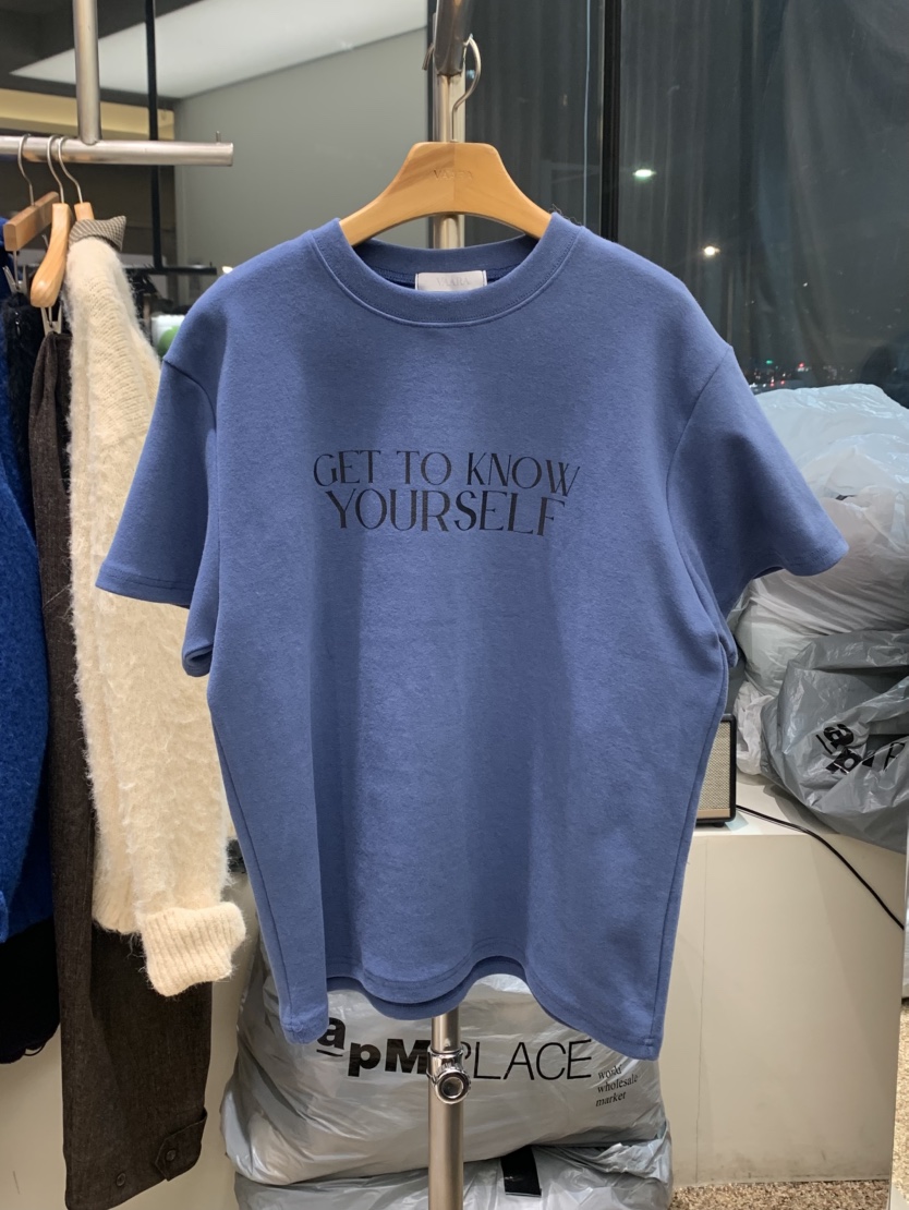 VAARA韓國代購㊣女士新款職業時尚25秋冬推薦休閑人氣熱賣T恤VAARAT恤圖色4