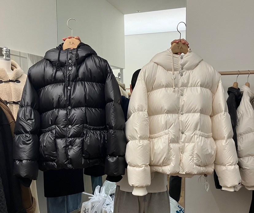 THE ABLE東大門㊣直郵女士新款25秋冬時尚職業短款羽絨服口袋THE ABLE/TA短款羽絨服