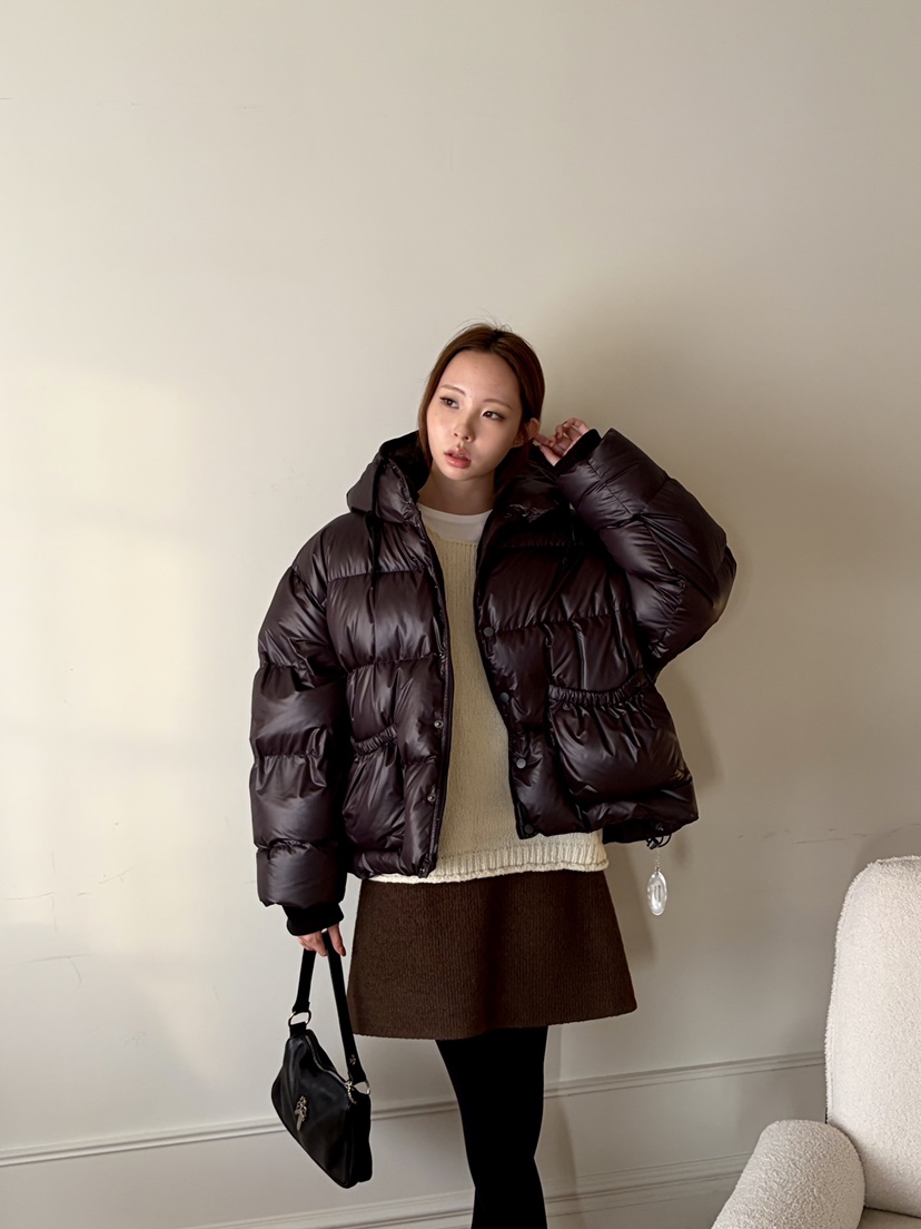 THE ABLE東大門㊣直郵女士新款25秋冬時尚職業短款羽絨服口袋THE ABLE/TA短款羽絨服