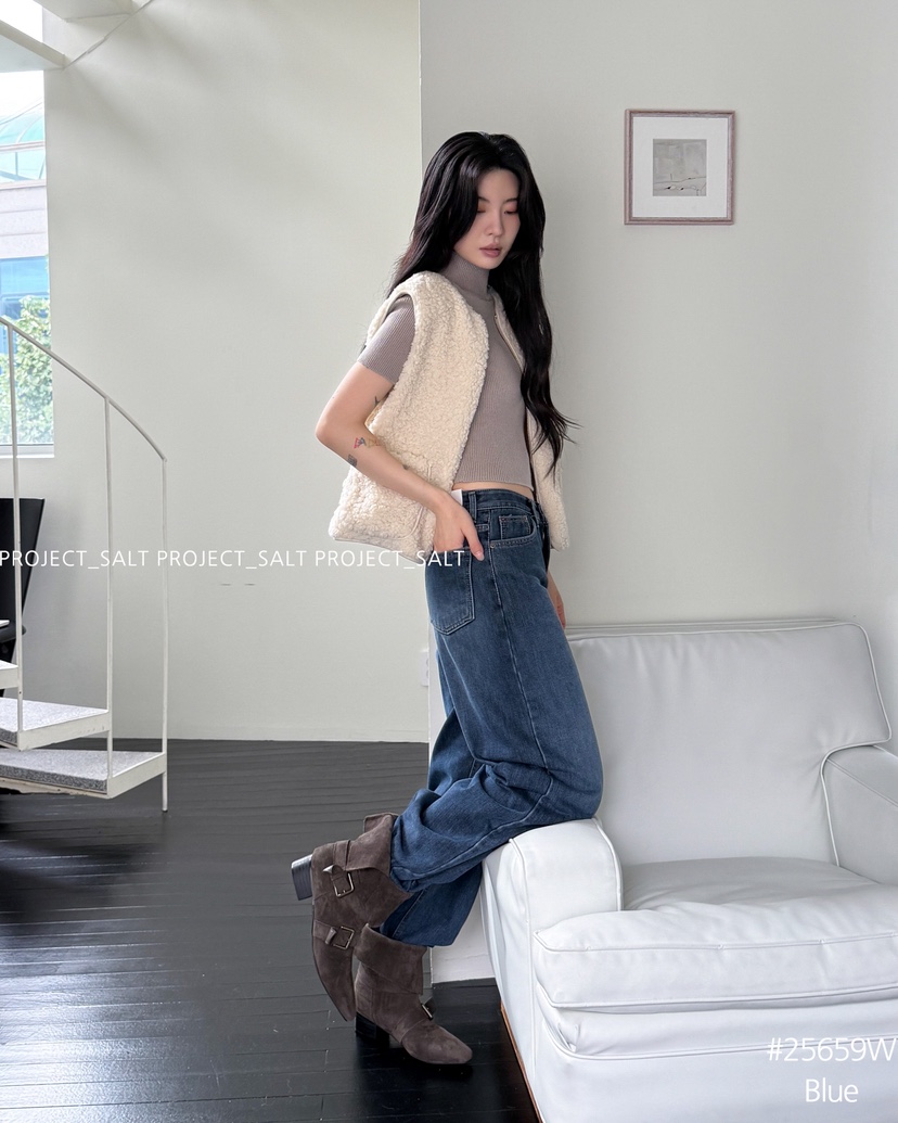 PROJECT SALT東大門㊣直郵女士新品休閑牛仔褲PROJECTSALT牛仔褲