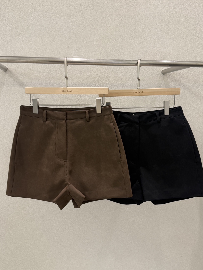 NOB韓國代購㊣女裝新款人氣職業熱賣休閑推薦時尚25秋冬短褲NOB短褲圖色2左二色