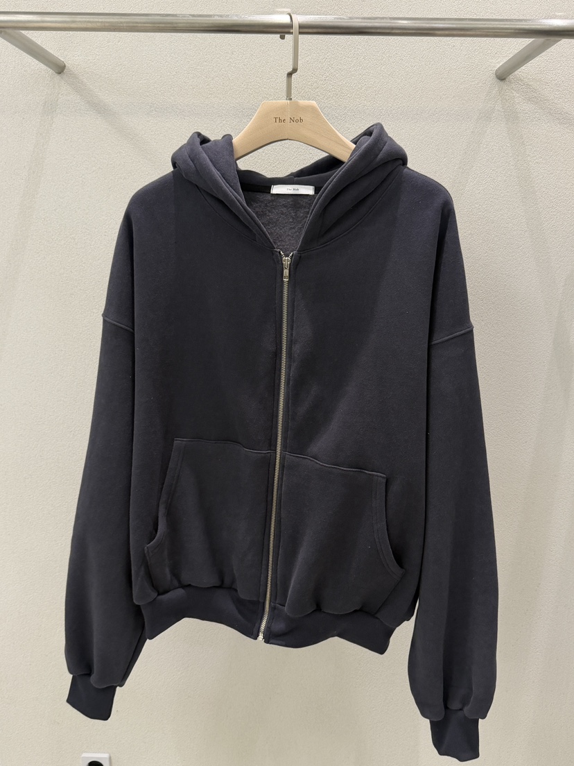 NOB東大門㊣代購女裝新品25秋冬人氣休閑職業熱賣衛衣羊皮兜帽NOB衛衣圖色2