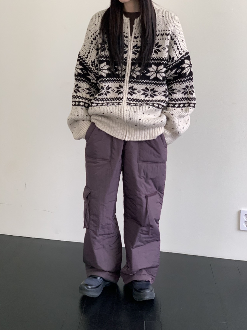 VAARA韓國代購㊣女士新品25秋冬推薦時尚熱賣休閑人氣毛衣拉鏈VAARA毛衣