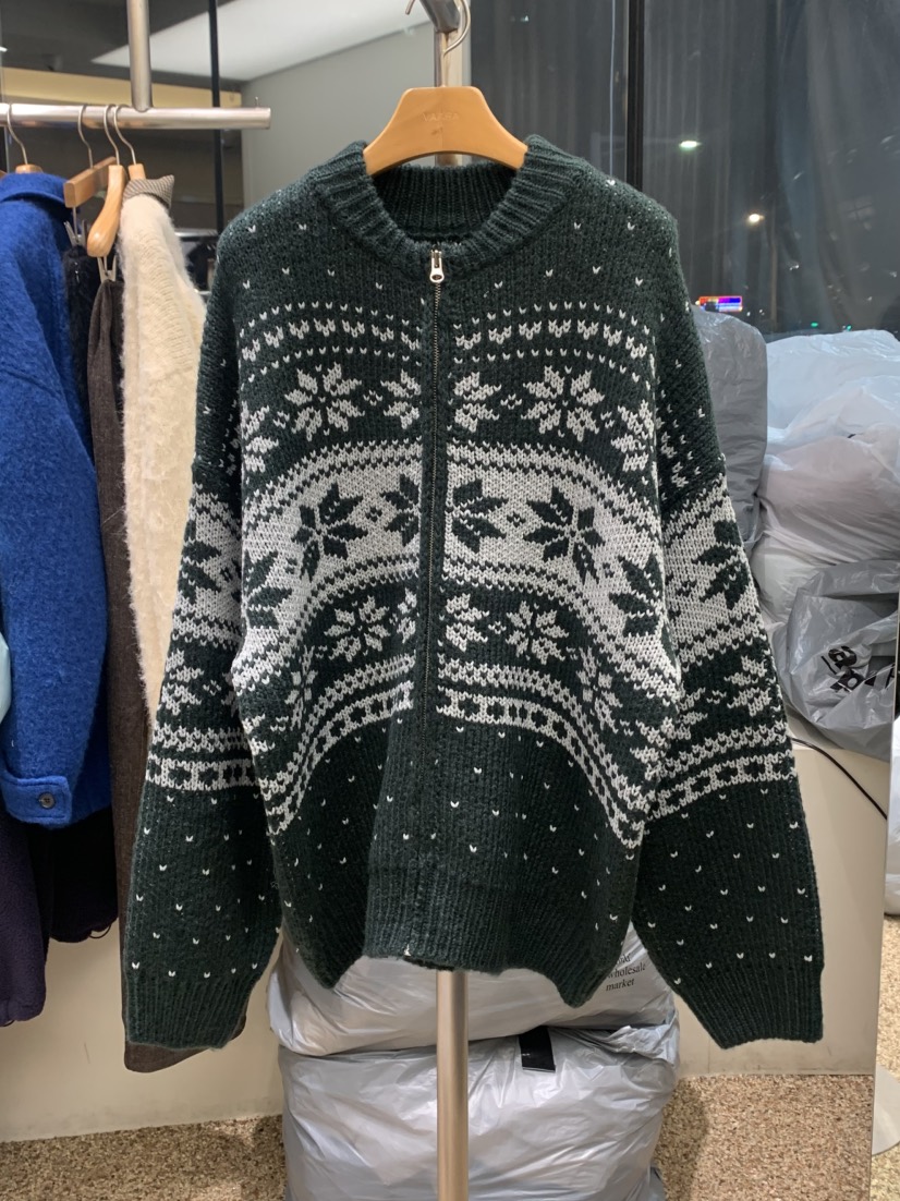 VAARA韓國代購㊣女士新品25秋冬推薦時尚熱賣休閑人氣毛衣拉鏈VAARA毛衣圖色2