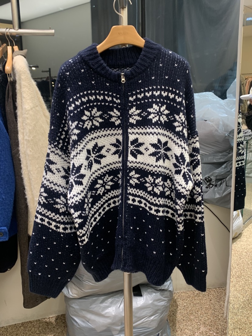 VAARA韓國代購㊣女士新品25秋冬推薦時尚熱賣休閑人氣毛衣拉鏈VAARA毛衣圖色3