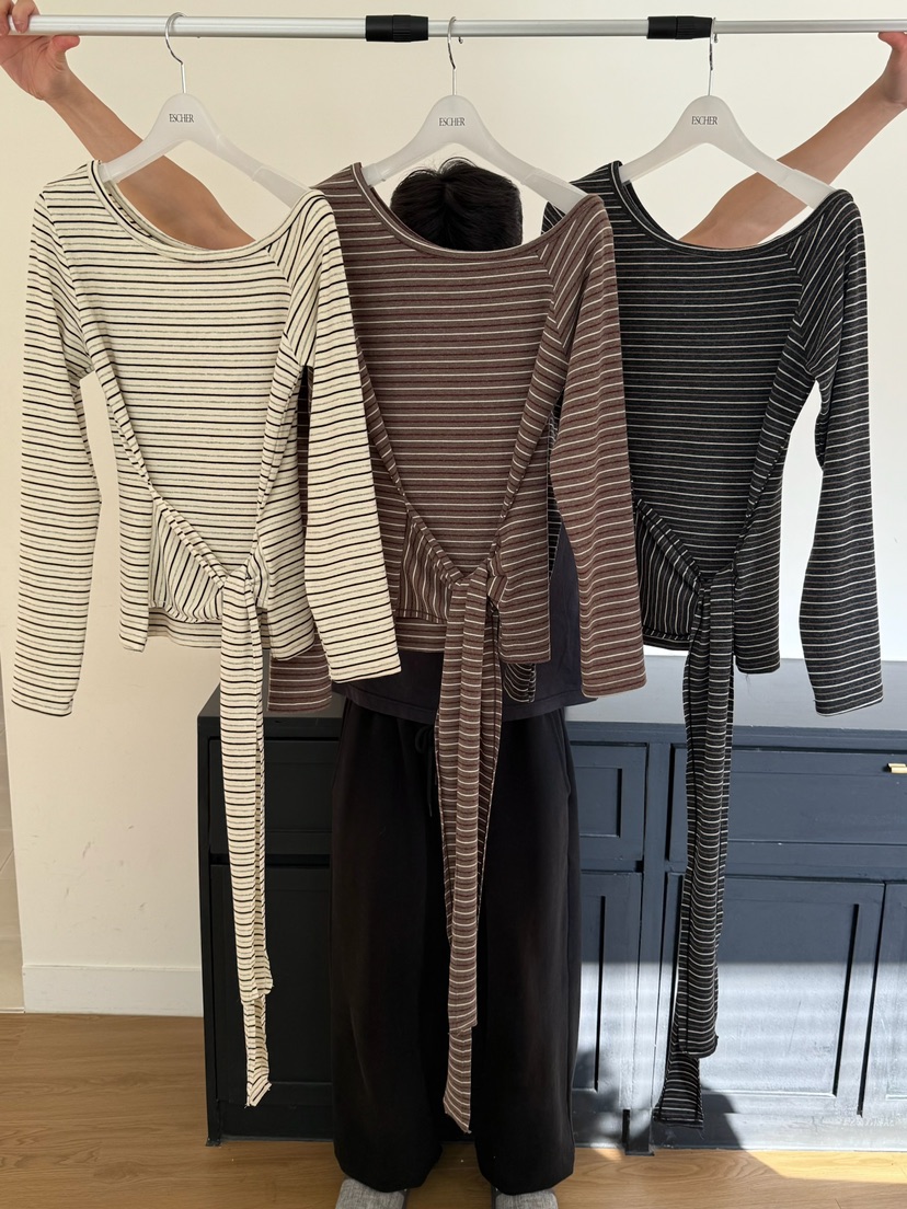 ESCHER東大門㊣代購女裝新品25秋冬熱賣時尚休閑推薦長袖T恤ESCHER長袖T恤