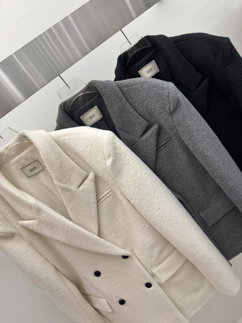 AMOOD東大門㊣實拍女裝新款人氣熱賣時尚25秋冬推薦夾克雙層AMOOD夾克