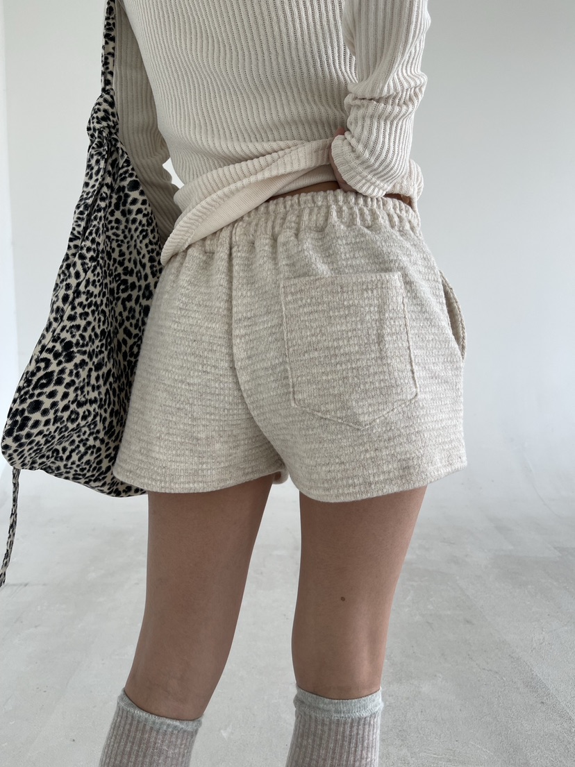 REIZ韓國代購㊣女士新款25秋冬熱賣推薦人氣時尚休閑短褲羊毛REIZ短褲