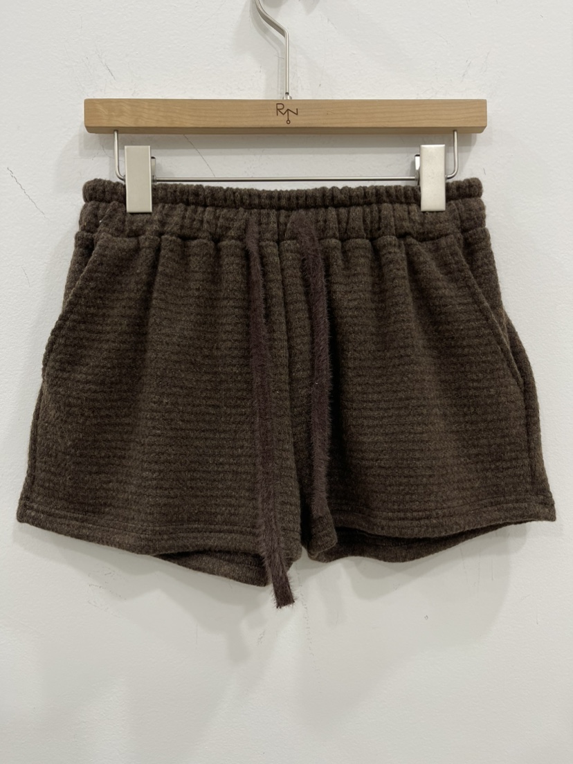 REIZ韓國代購㊣女士新款25秋冬熱賣推薦人氣時尚休閑短褲羊毛REIZ短褲圖色1