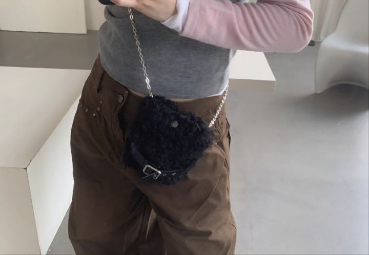 TROUVAILLE韓國代購㊣女裝新品熱賣職業休閑人氣單肩斜跨包TROUVAILLE單肩/斜跨包