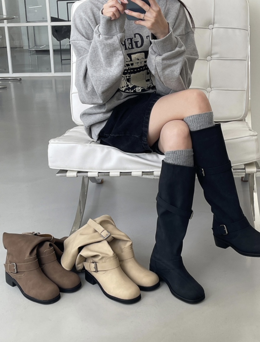 OPPA韓國代購㊣女士新品休閑熱賣職業25秋冬人氣推薦時尚靴子OPPA靴子