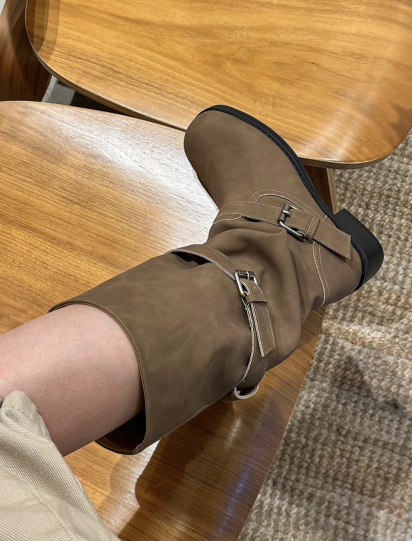 OPPA韓國代購㊣女士新品休閑熱賣職業25秋冬人氣推薦時尚靴子OPPA靴子圖色3