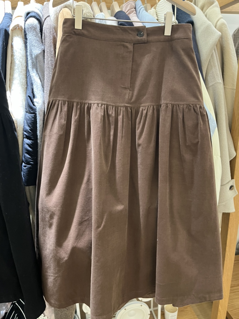 TIZZI韓國代購㊣女士新款25秋冬職業人氣熱賣時尚半身裙中短裙TIZZI半身裙/中短裙圖色1