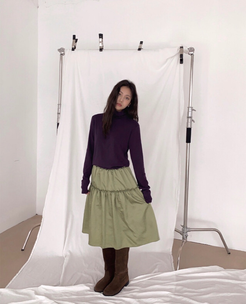 LETAILOR韓國代購㊣女裝新款休閑25秋冬人氣推薦半身裙中短裙LETAILOR半身裙/中短裙