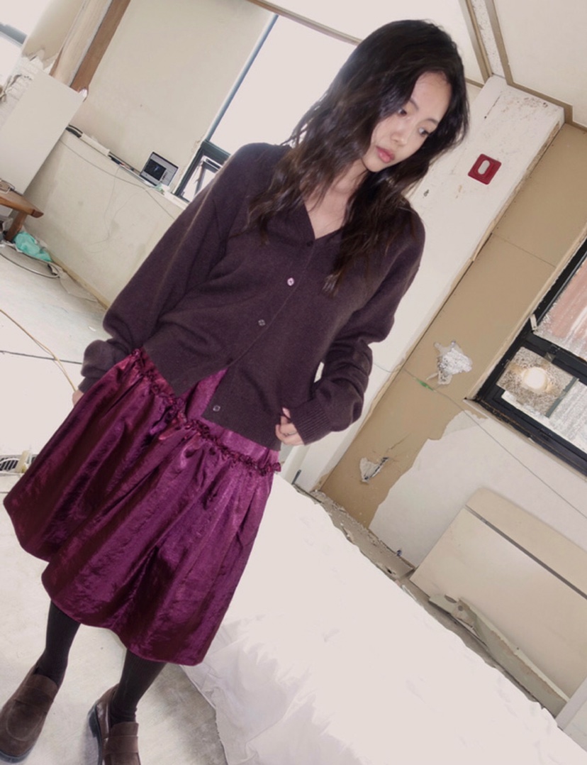 LETAILOR韓國代購㊣女裝新款休閑25秋冬人氣推薦半身裙中短裙LETAILOR半身裙/中短裙