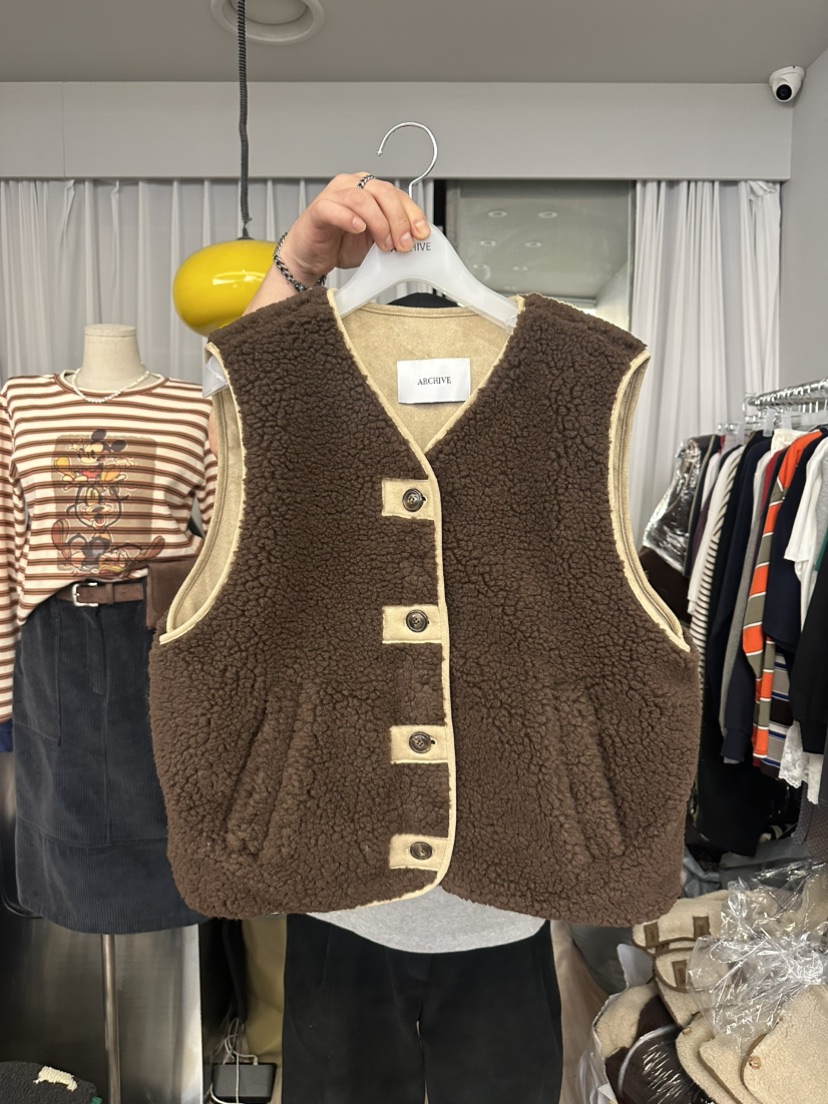 ARCHIVE-P東大門㊣實拍女士新款25秋冬職業人氣休閑熱賣馬甲ARCHIVE-P馬甲圖色1