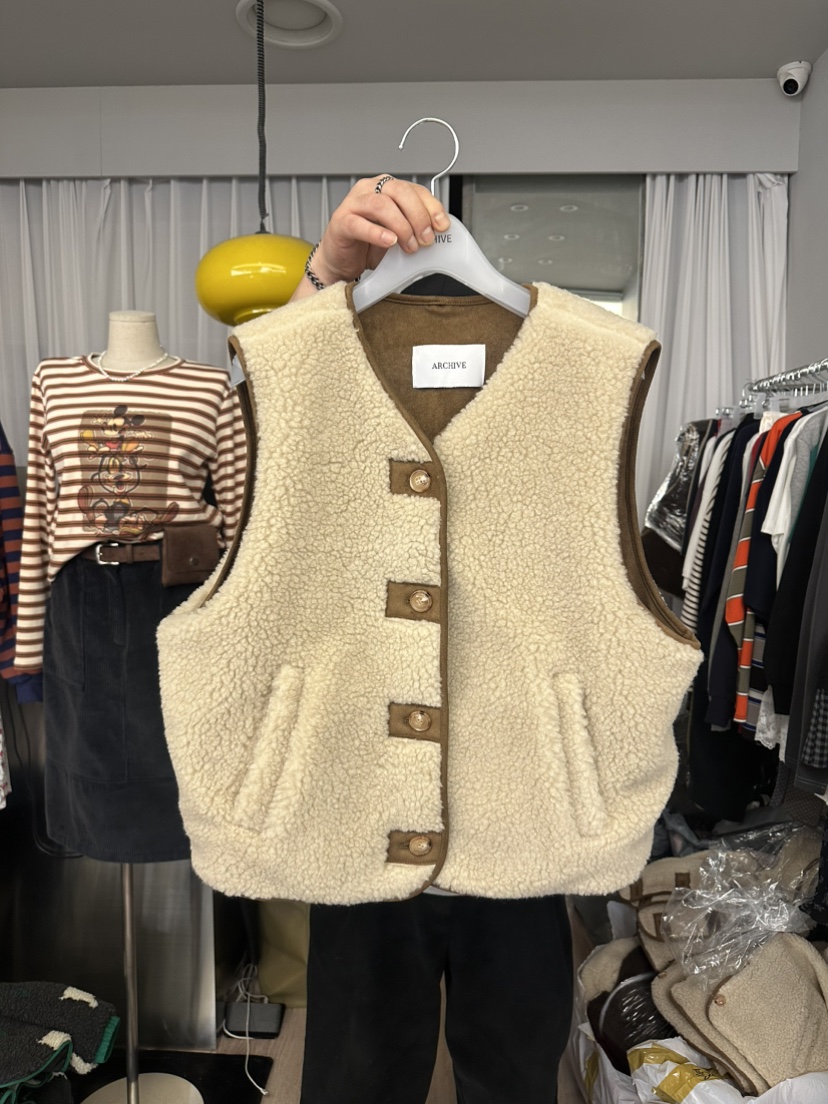 ARCHIVE-P東大門㊣實拍女士新款25秋冬職業人氣休閑熱賣馬甲ARCHIVE-P馬甲圖色2