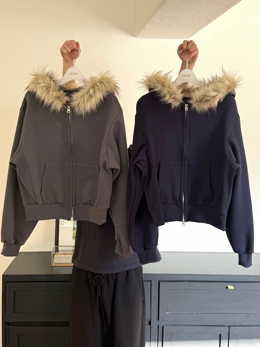 ESCHER東大門㊣實拍女裝新品推薦熱賣人氣時尚休閑夾克拉鏈ESCHER夾克