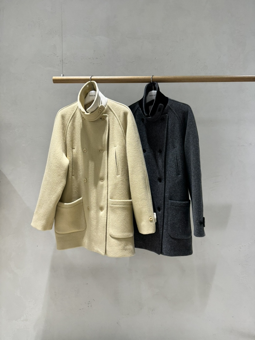 BAIE OUD/OFCEDRE韓國代購㊣女裝新款25秋冬中長款大衣羊毛雙層BAIE OUD/OFCEDRE中長款大衣