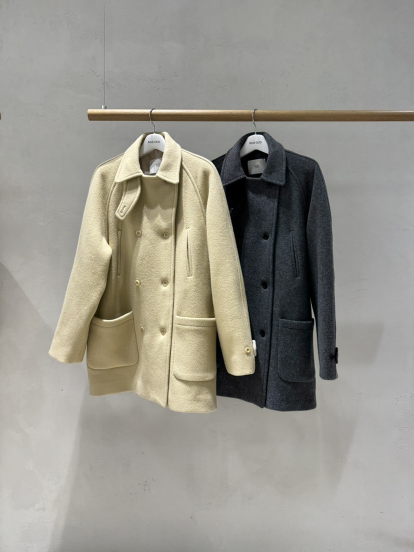 BAIE OUD/OFCEDRE韓國代購㊣女裝新款25秋冬中長款大衣羊毛雙層BAIE OUD/OFCEDRE中長款大衣