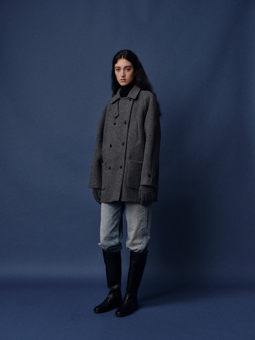 BAIE OUD/OFCEDRE韓國代購㊣女裝新款25秋冬中長款大衣羊毛雙層BAIE OUD/OFCEDRE中長款大衣