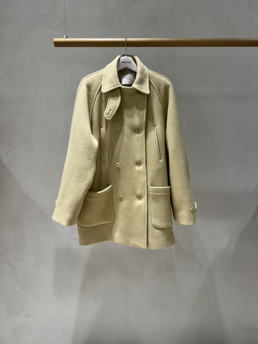BAIE OUD/OFCEDRE韓國代購㊣女裝新款25秋冬中長款大衣羊毛雙層BAIE OUD/OFCEDRE中長款大衣圖色2