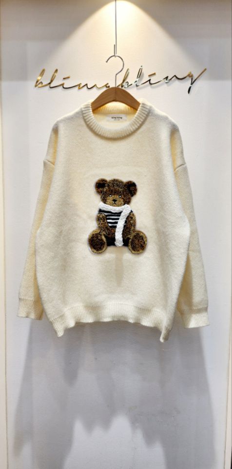 BLING BLING-S韓國直郵㊣女士新品熱賣推薦職業25秋冬針織衫BLING BLING-S針織衫圖色1