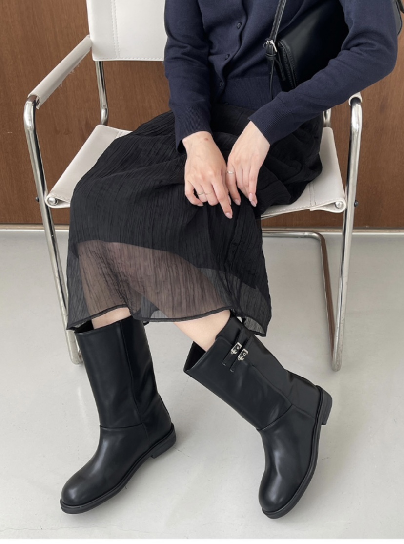 OPPA韓國直郵㊣女裝新款時尚熱賣職業推薦25秋冬休閑人氣靴子OPPA靴子