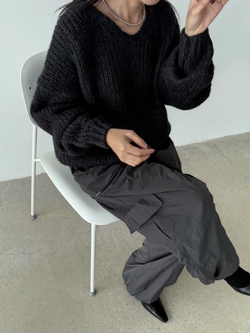 TAUPE東大門㊣代購女裝新品休閑熱賣人氣推薦25秋冬職業針織衫TAUPE針織衫