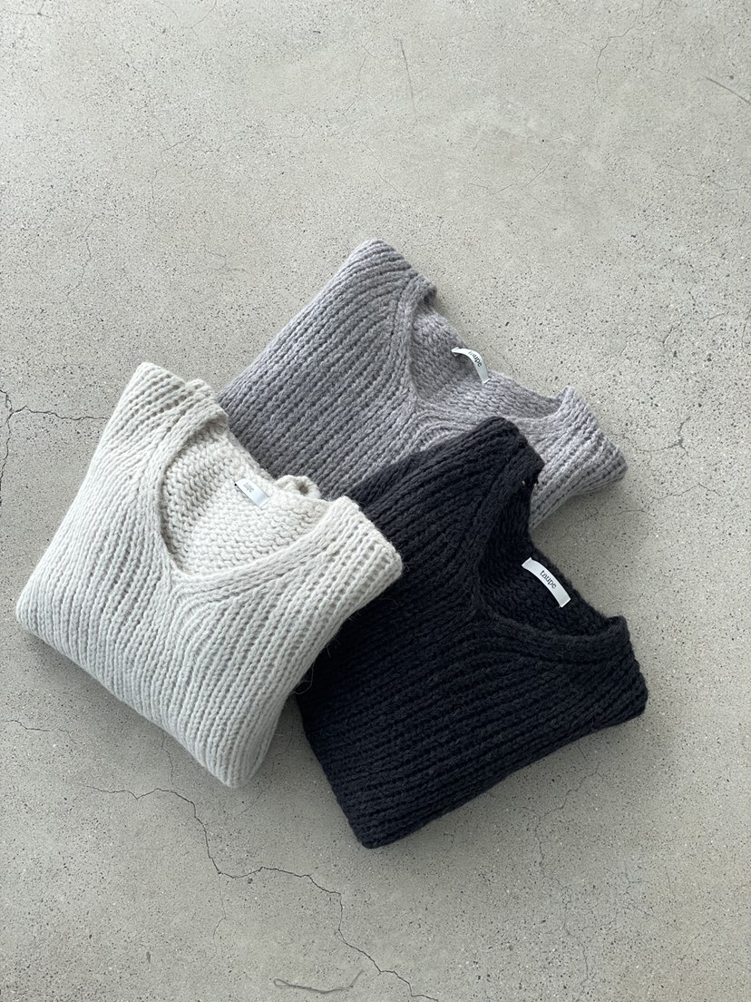 TAUPE東大門㊣代購女裝新品休閑熱賣人氣推薦25秋冬職業針織衫TAUPE針織衫