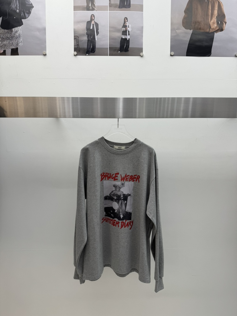 AMOOD韓國直郵㊣女士新款推薦人氣休閑時尚職業25秋冬長袖T恤AMOOD長袖T恤圖色2