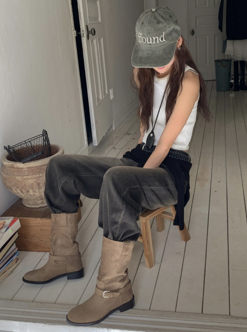 OPPA韓國直郵㊣女士新品25秋冬推薦職業時尚休閑熱賣人氣靴子OPPA靴子圖色2