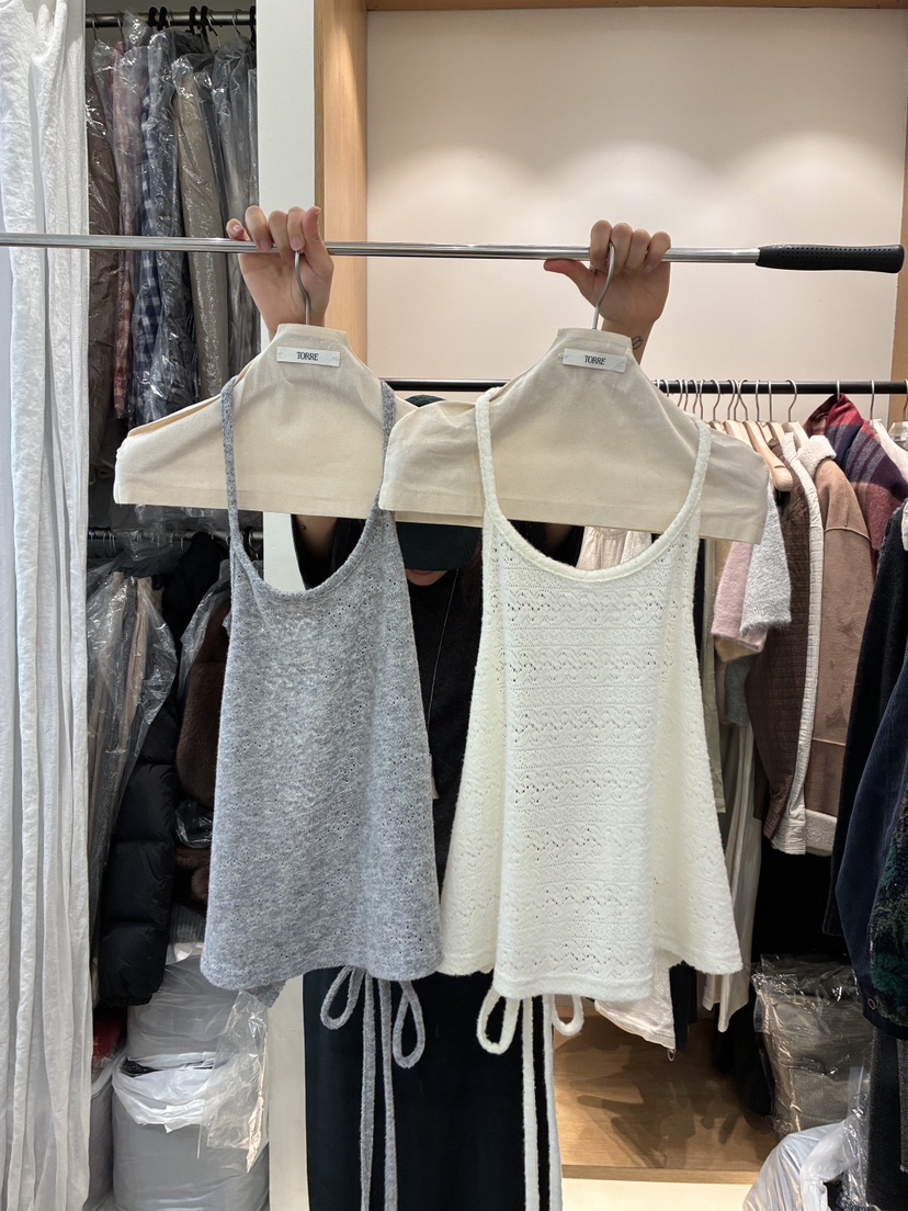 TORRE東大門㊣實拍女士新款人氣休閑熱賣時尚25秋冬吊帶背心蕾絲TORRE吊帶/背心