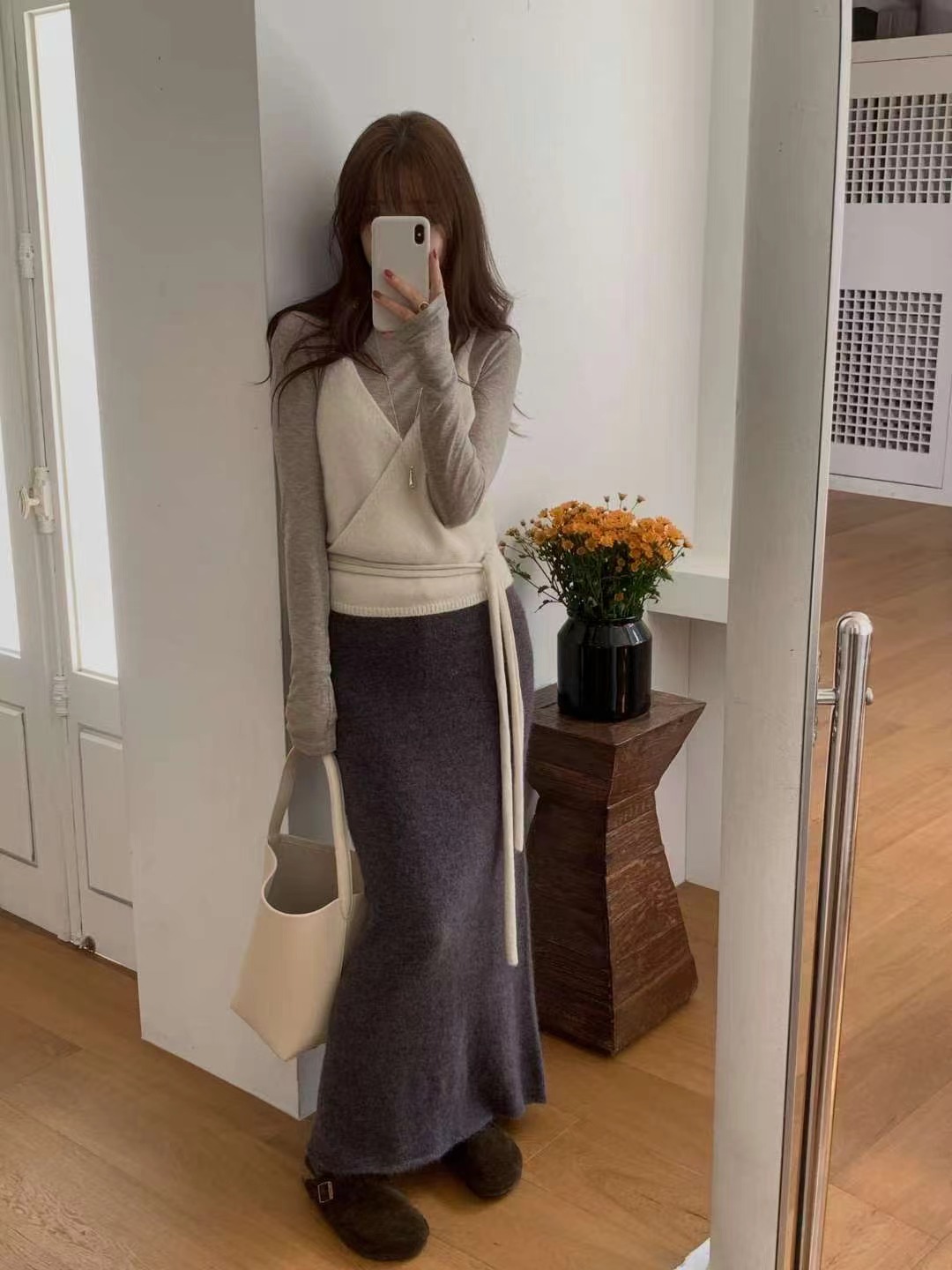 MIELLE-미엘르-OT東大門㊣實拍女裝新品時尚休閑人氣長裙MIELLE-미엘르-OT長裙