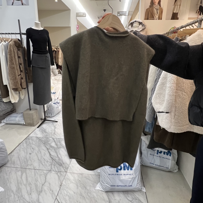 AFTERGLOW東大門㊣實拍女士新款時尚熱賣職業推薦套裝套裝高領AFTERGLOW套裝