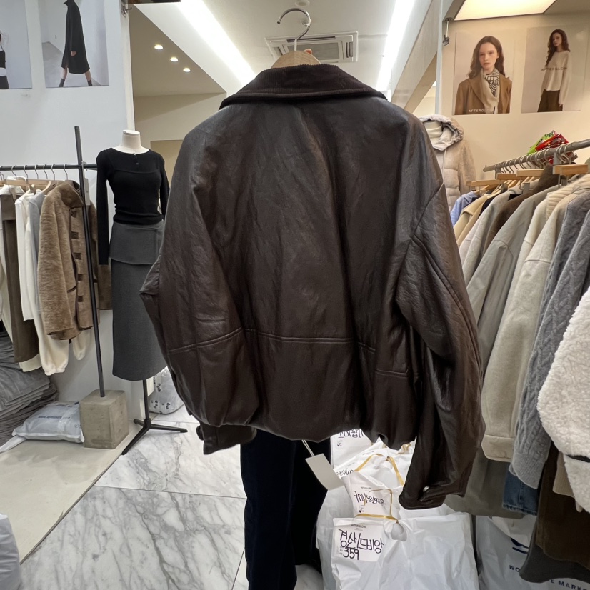 AFTERGLOW韓國代購㊣女裝新款推薦熱賣職業休閑人氣夾克雙面絨AFTERGLOW夾克