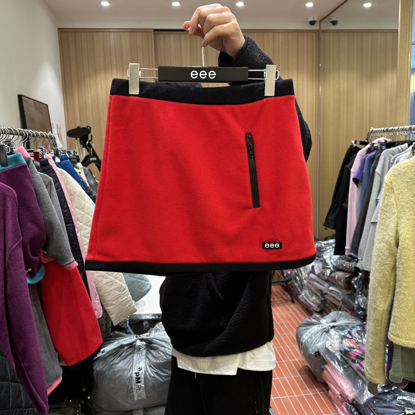 E/E/E東大門㊣直郵女裝新款職業人氣熱賣推薦25秋冬短裙連帽衫E/E/E短裙圖色3