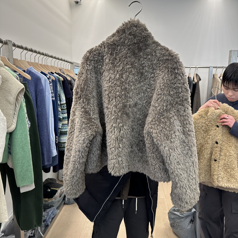 LTMS韓國代購㊣女士新款時尚職業熱賣25秋冬休閑短款大衣皮草LTMS短款大衣