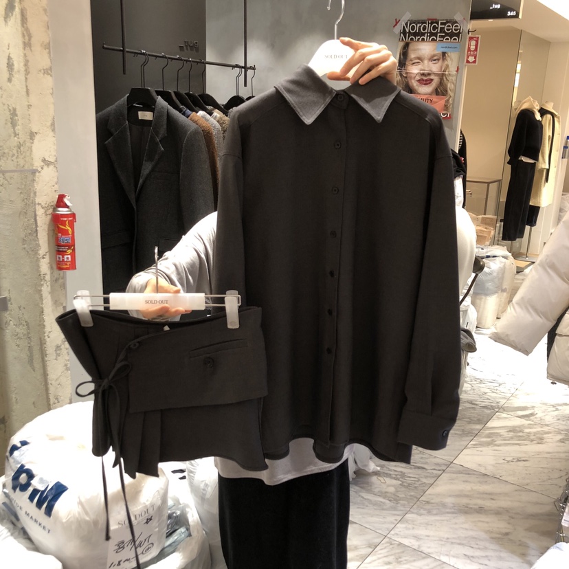 SOLD OUT東大門㊣代購女士新品25秋冬時尚推薦熱賣人氣套裝SOLD OUT套裝圖色2