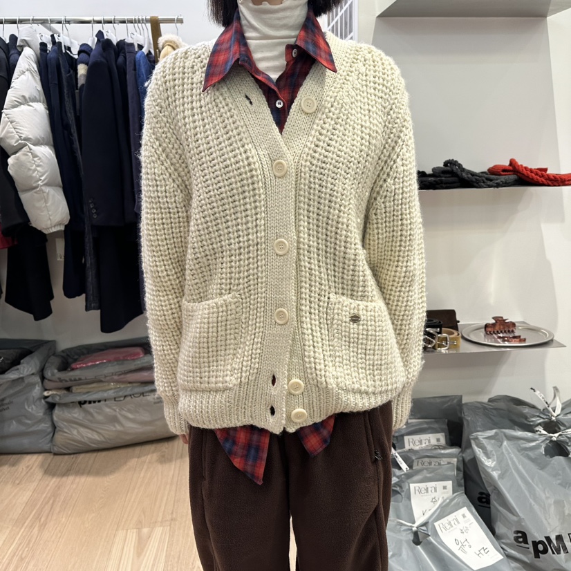 REIRAI韓國代購㊣女士新款推薦時尚熱賣休閑人氣職業毛衣羊毛Reirai毛衣圖色1