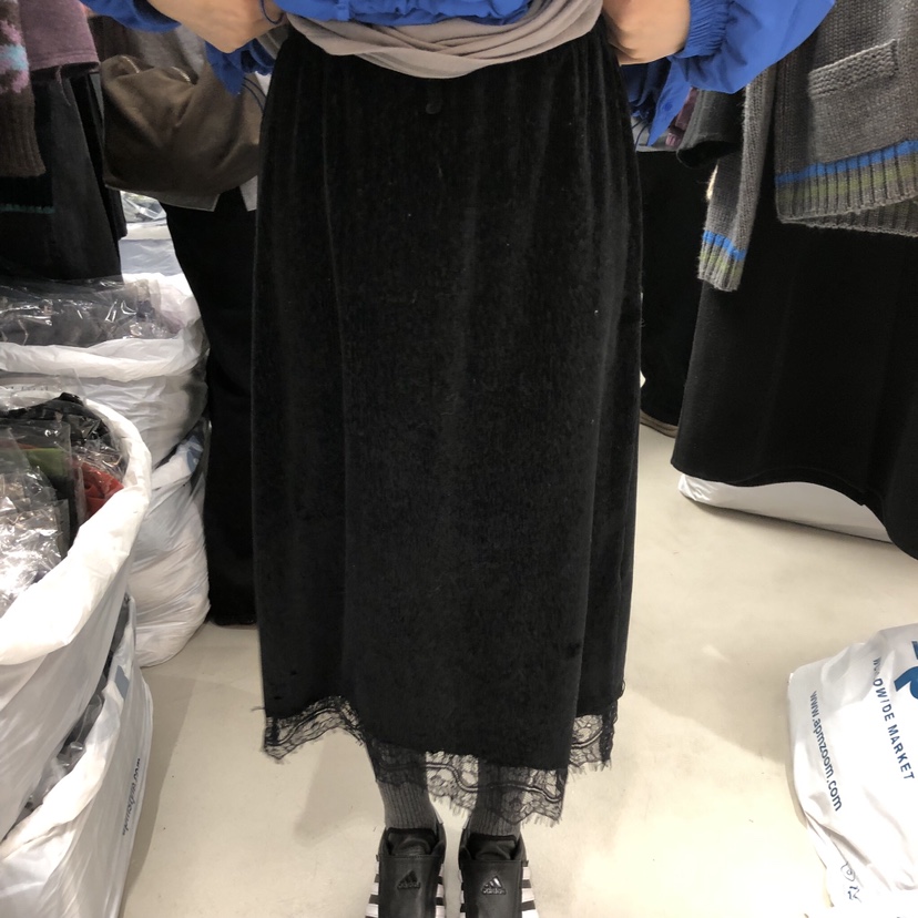 SOLD OUT東大門㊣實拍女裝新款推薦熱賣半身裙中短裙天鵝絨SOLD OUT半身裙/中短裙圖色2