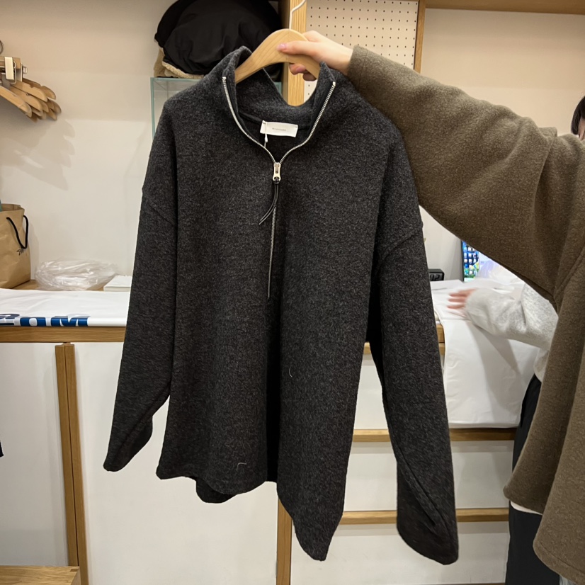 ARCHITEKT韓國直郵㊣女裝新款休閑時尚人氣熱賣25秋冬針織衫拉鏈ARCHITEKT針織衫圖色1