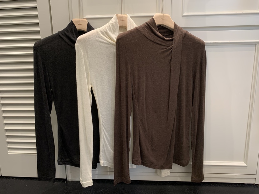 LE OVE/VERDI韓國直郵㊣女士新款推薦人氣熱賣長袖T恤羊毛LE OVE/VERDI長袖T恤